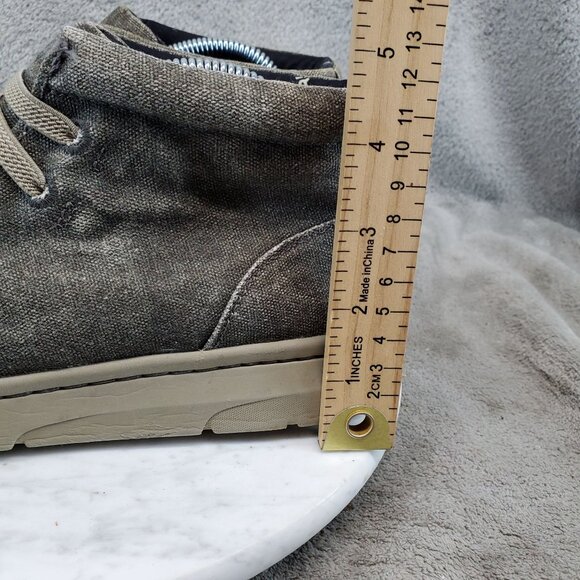 Ariat Shoes Mens Size 8 Gray Canvas Hilo Mid Casual Sneaker *Read* - Picture 2 of 14